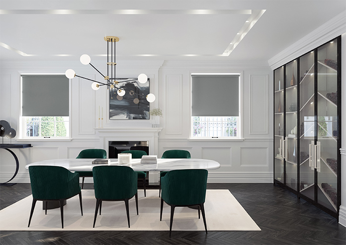 Palermo (Blackout), Graphite - Twist&Fit Roller Blind - Image 8